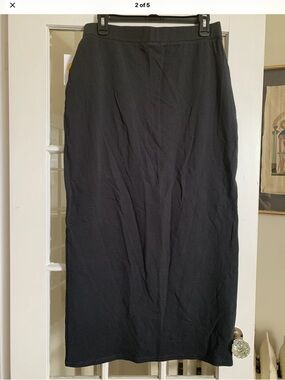 Life Is Good Black Midi Pencil Skirt